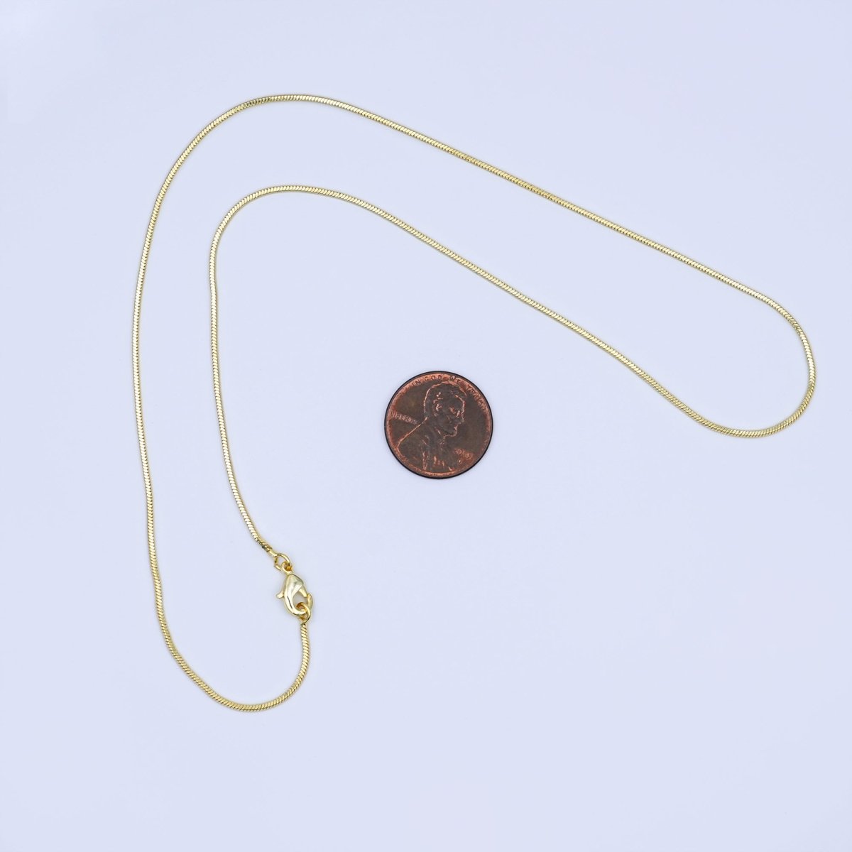 24K Gold Filled 1.2mm Cocoon Snake 20 Inch Chain Necklace | WA-3231