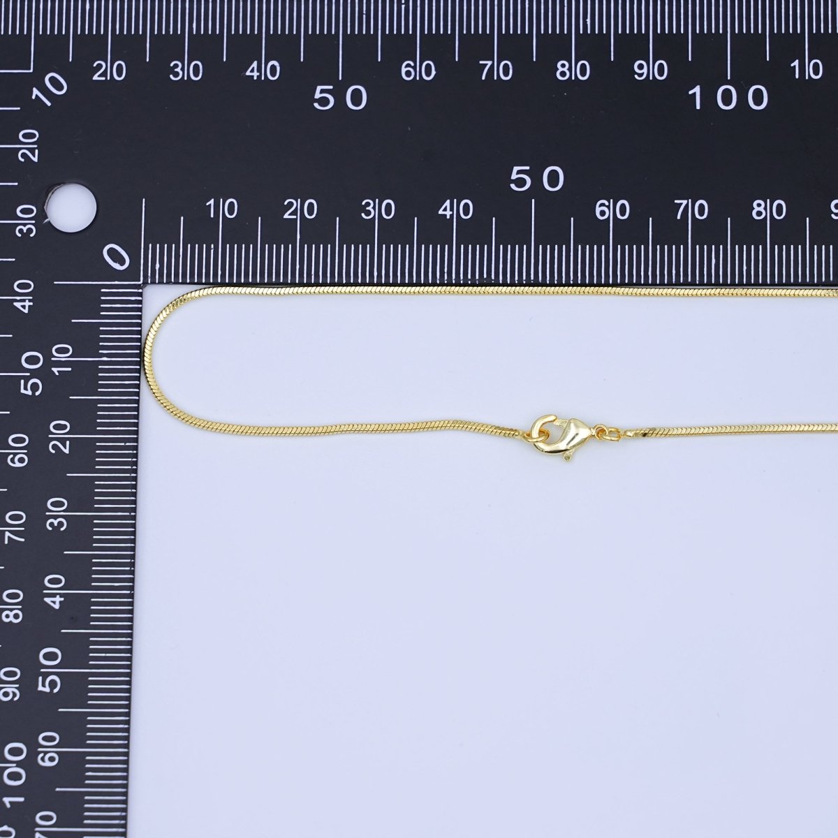 24K Gold Filled 1.2mm Snake Cocoon 18 Inch Chain Necklace | WA-3232