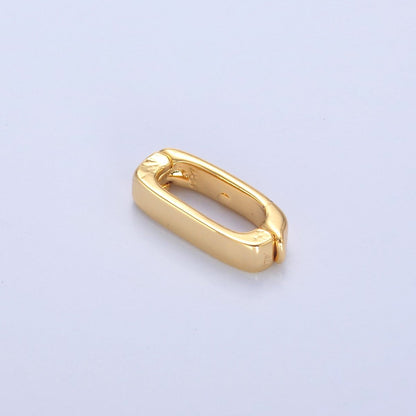 24K Gold Filled 12mm Tiny Hinged Rectangular Bail Pendant Spacer Holder | Z1321