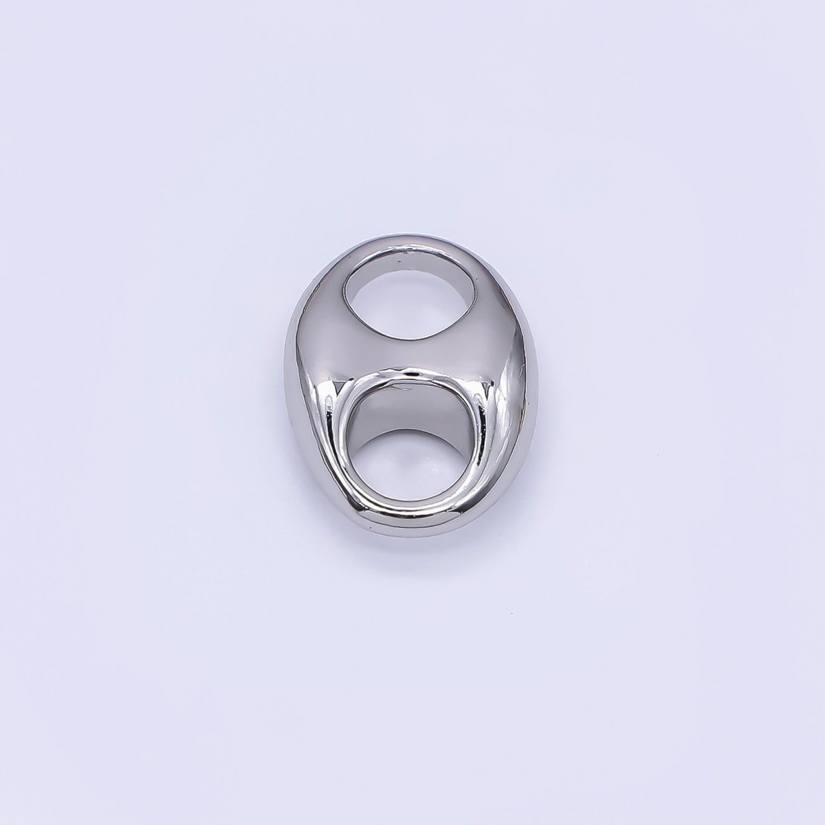 24K Gold Filled 13.5mm Minimalist Anchor Mariner Link Charm in Gold &amp; Silver | Z982