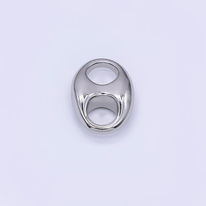 24K Gold Filled 13.5mm Minimalist Anchor Mariner Link Charm in Gold &amp; Silver | Z982