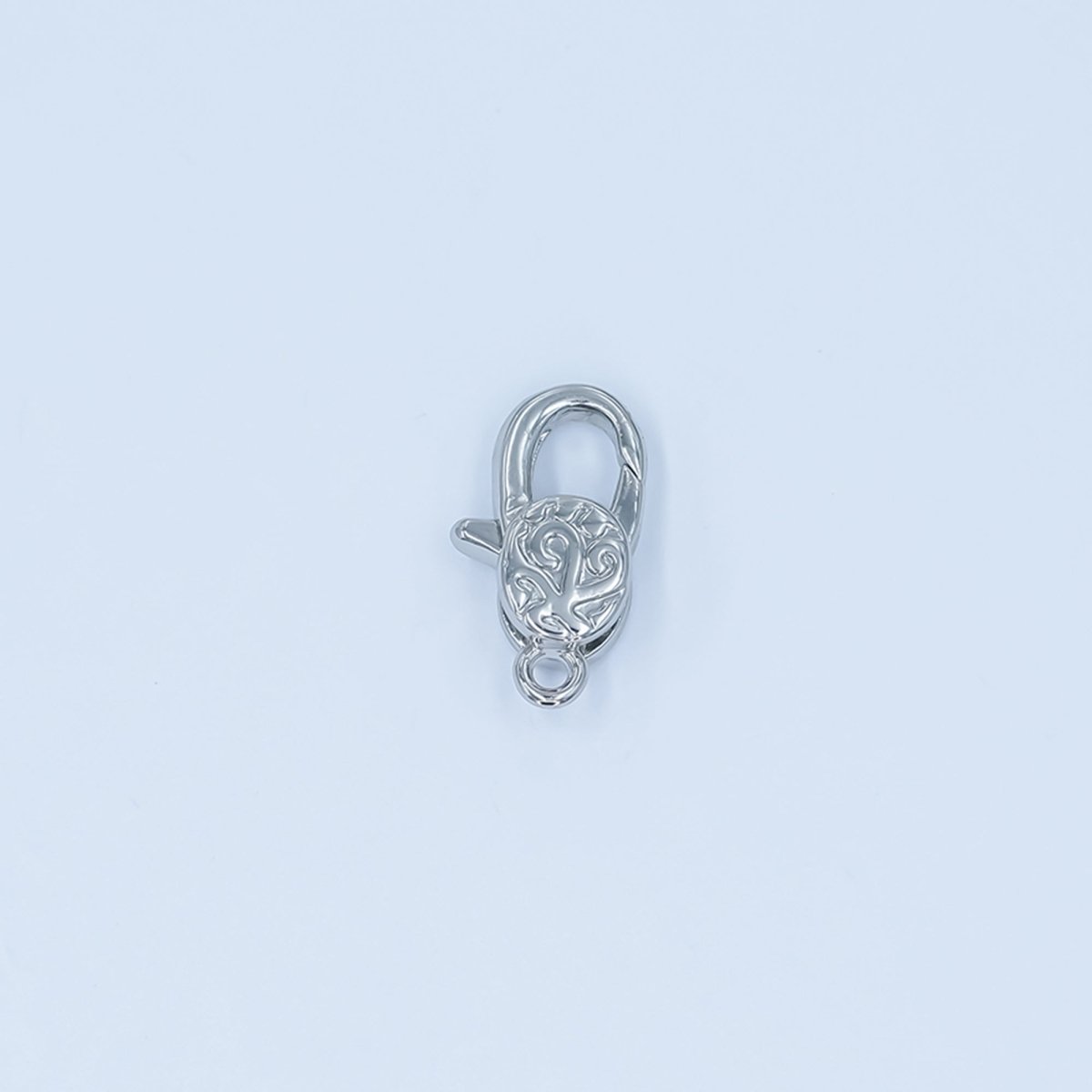 24K Gold Filled 13mm Artisan Engraved Lobster Claw Clasp Closure Finding in Gold &amp; Silver | Z1139