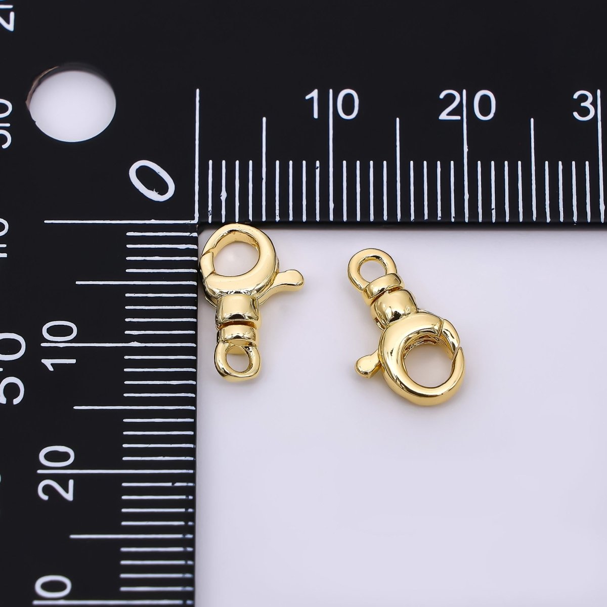 24K Gold Filled 13mm Classic Rounded Swivel Lobster Clasp Closure Finding | Z-1309