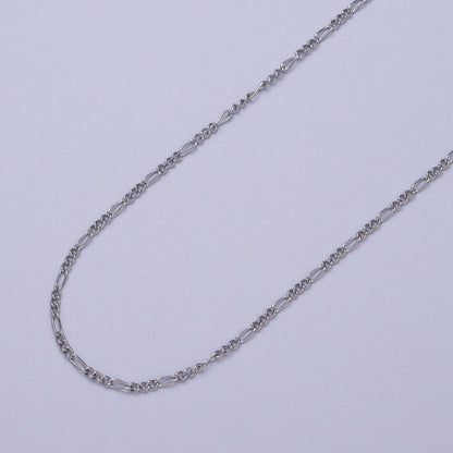 24K Gold Filled 1.3mm Dainty Figaro Unfinished Chain in Gold &amp; Silver | ROLL-903, ROLL-904 Clearance Pricing
