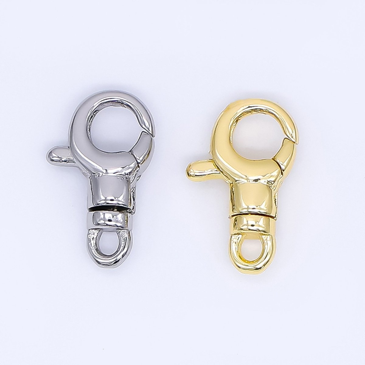 24K Gold Filled 13mm Lobster Clasps Minimalist Closure Finding in Gold &amp; Silver | Z1157
