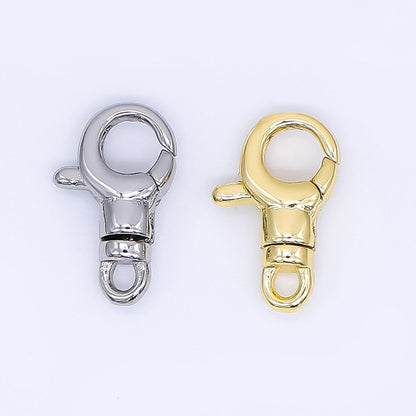 24K Gold Filled 13mm Lobster Clasps Minimalist Closure Finding in Gold &amp; Silver | Z1157