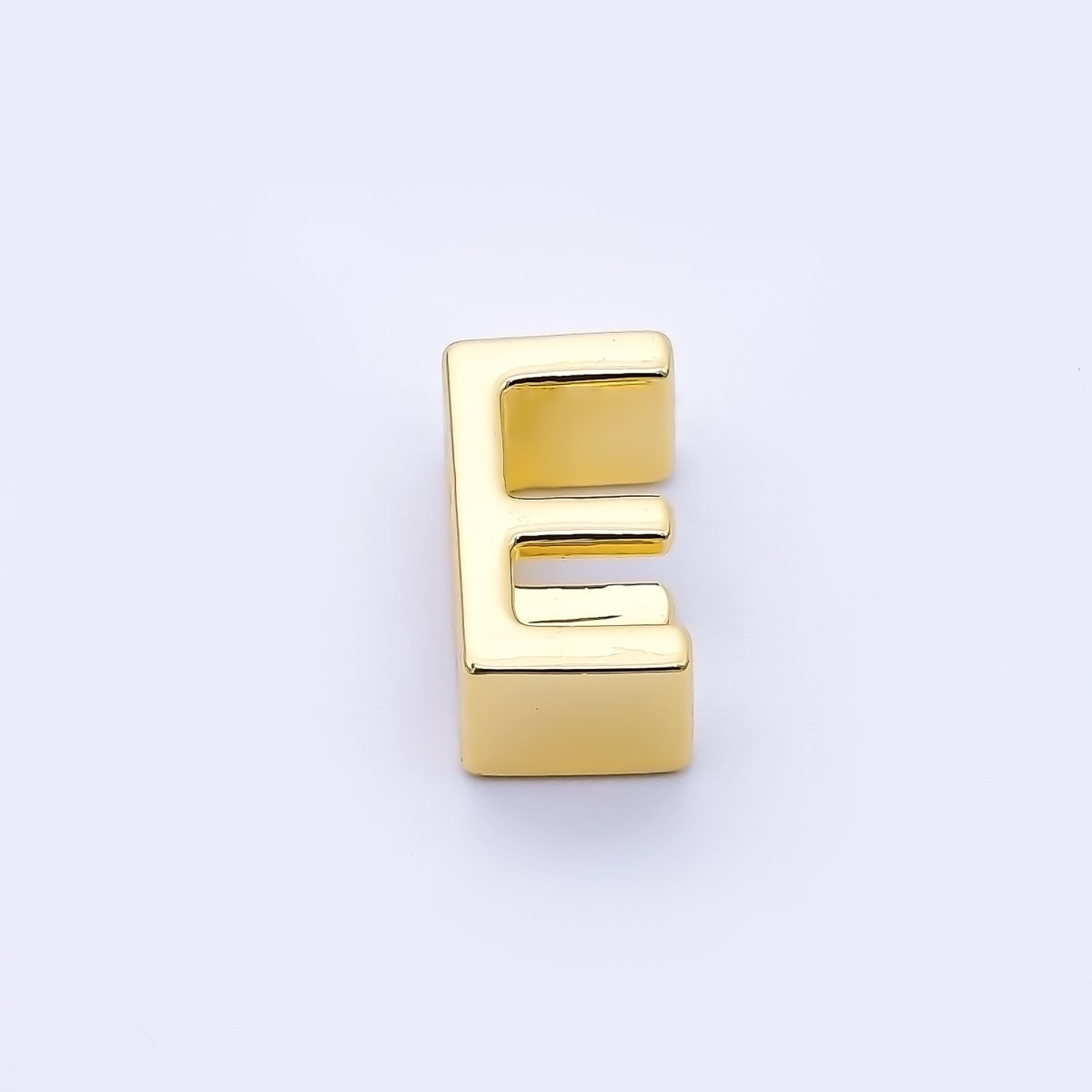 24K Gold Filled 13mm Personalized Minimalist Initial Letter Alphabet Bead | AF131 - AF143