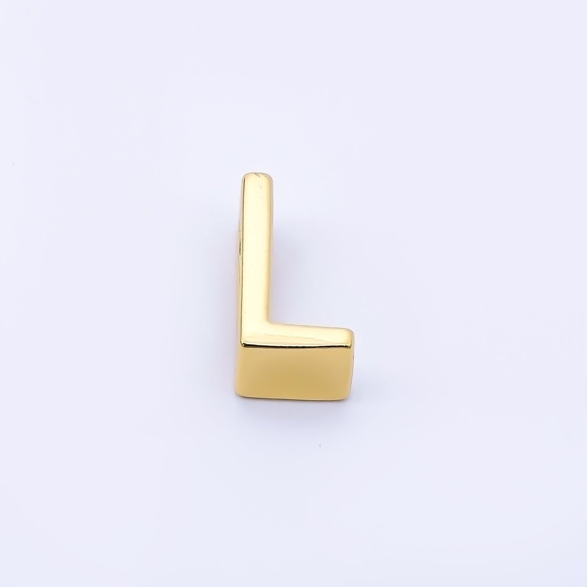 24K Gold Filled 13mm Personalized Minimalist Initial Letter Alphabet Bead | AF131 - AF143