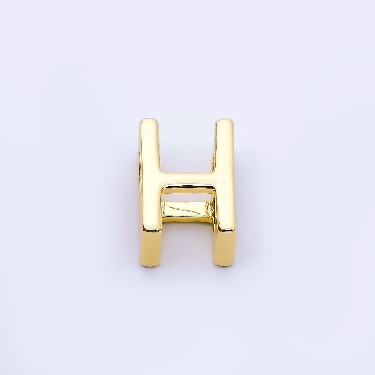 24K Gold Filled 13mm Personalized Minimalist Initial Letter Alphabet Bead | AF131 - AF143