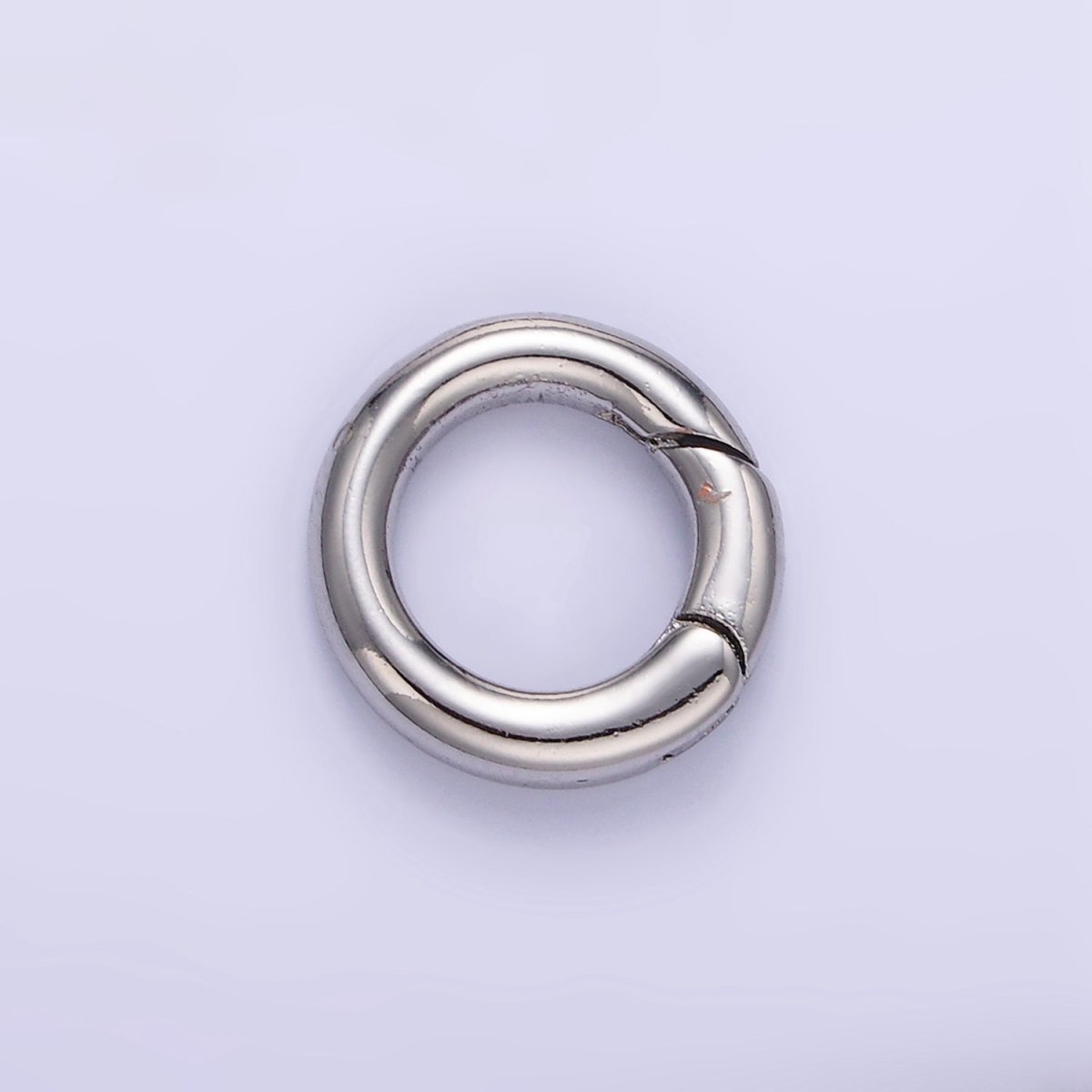 24K Gold Filled 13mm Round Push Gate Findings in Gold &amp; Silver | L079