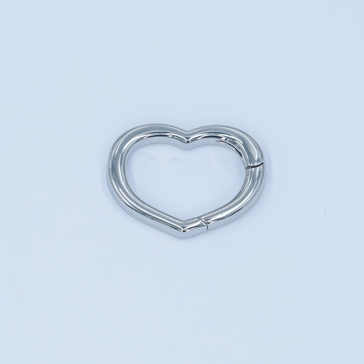 24K Gold Filled 14.8mm Minimalist Heart Push Gate Finding in Gold &amp; Silver | Z1136
