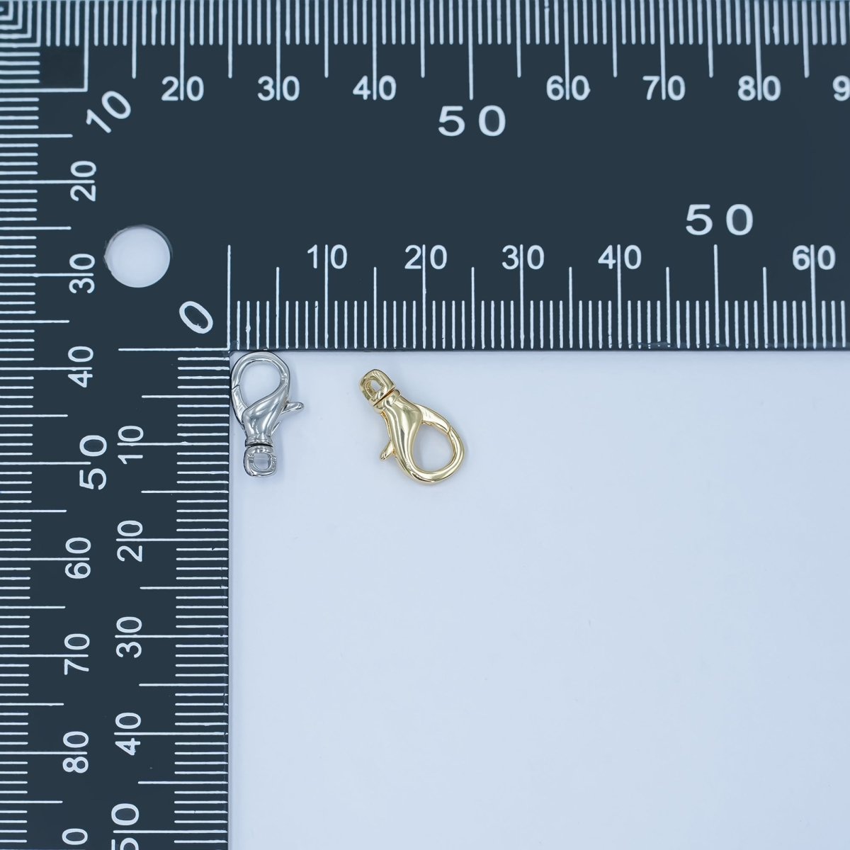 24K Gold Filled 14mm Lobster Clasps Closure Swivel Finding in Gold &amp; Silver | Z1137