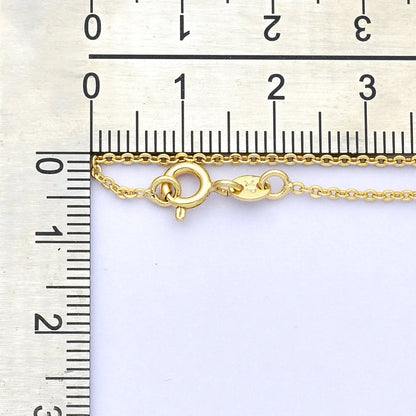 24K Gold Filled 1.4mm Minimalist Cable Chain 18 Inch Necklace | WA-2717