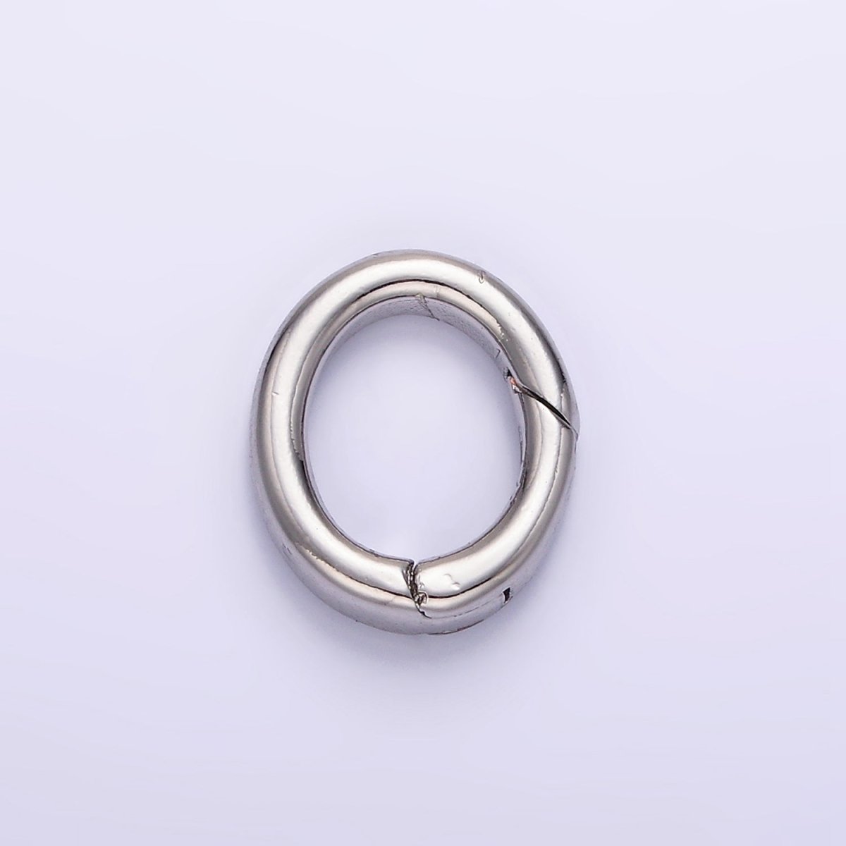 24K Gold Filled 14mm Oval Push Spring Gate Findings in Gold &amp; Silver | Z798
