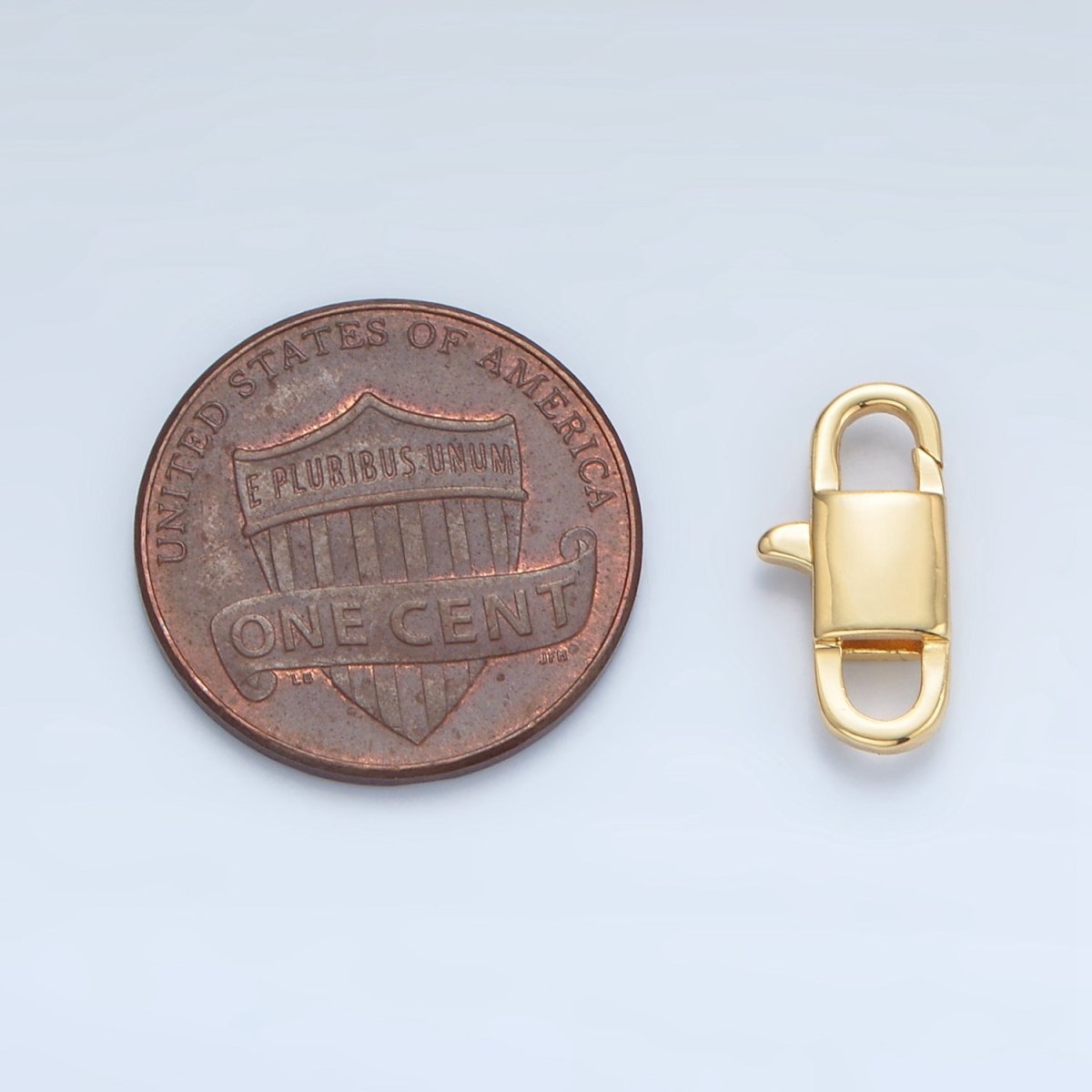 24K Gold Filled 14mm Rectangle Lobster Clasps Closure Findings | Z902