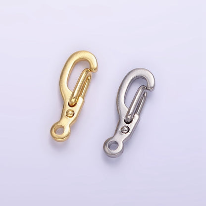 24K Gold Filled 14mm Snap Hook Closure Findings in Gold &amp; Silver | Z801