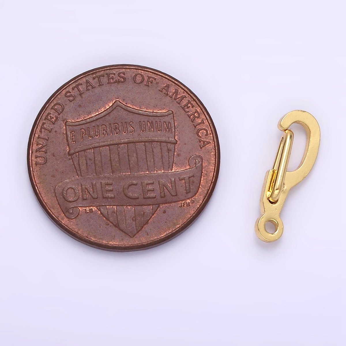 24K Gold Filled 14mm Snap Hook Closure Findings in Gold &amp; Silver | Z801