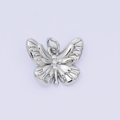 24K Gold Filled 14mm The Moth Butterfly Animal Charm | AH-586