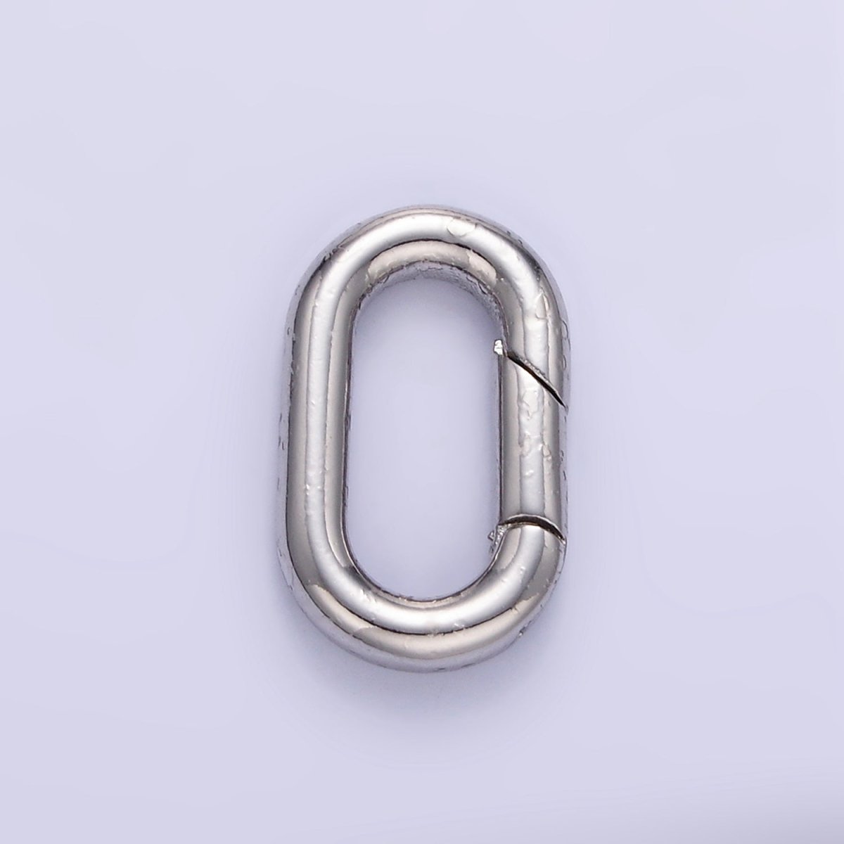 24K Gold Filled 15mm Oblong Push Gate Enhancer Findings in Gold &amp; Silver | L078