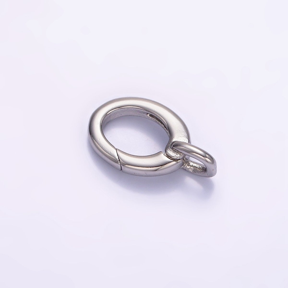 24K Gold Filled 15mm Oval Push Gate Enhancer Findings in Gold &amp; Silver | Z808