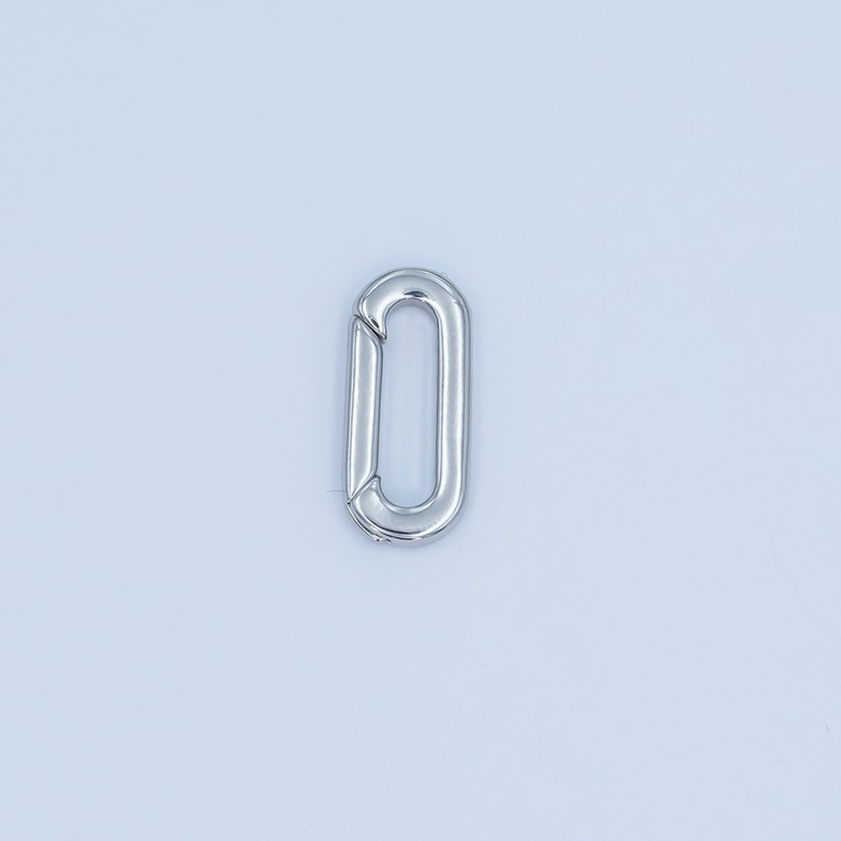 24K Gold Filled 15mm Push Gate Oblong Finding in Gold &amp; Silver | Z1096