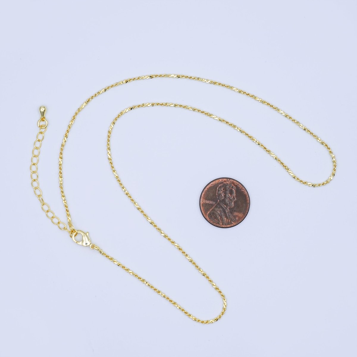 24K Gold Filled 1.5mm S-Link 16 Inch Chain Necklace | WA-3226
