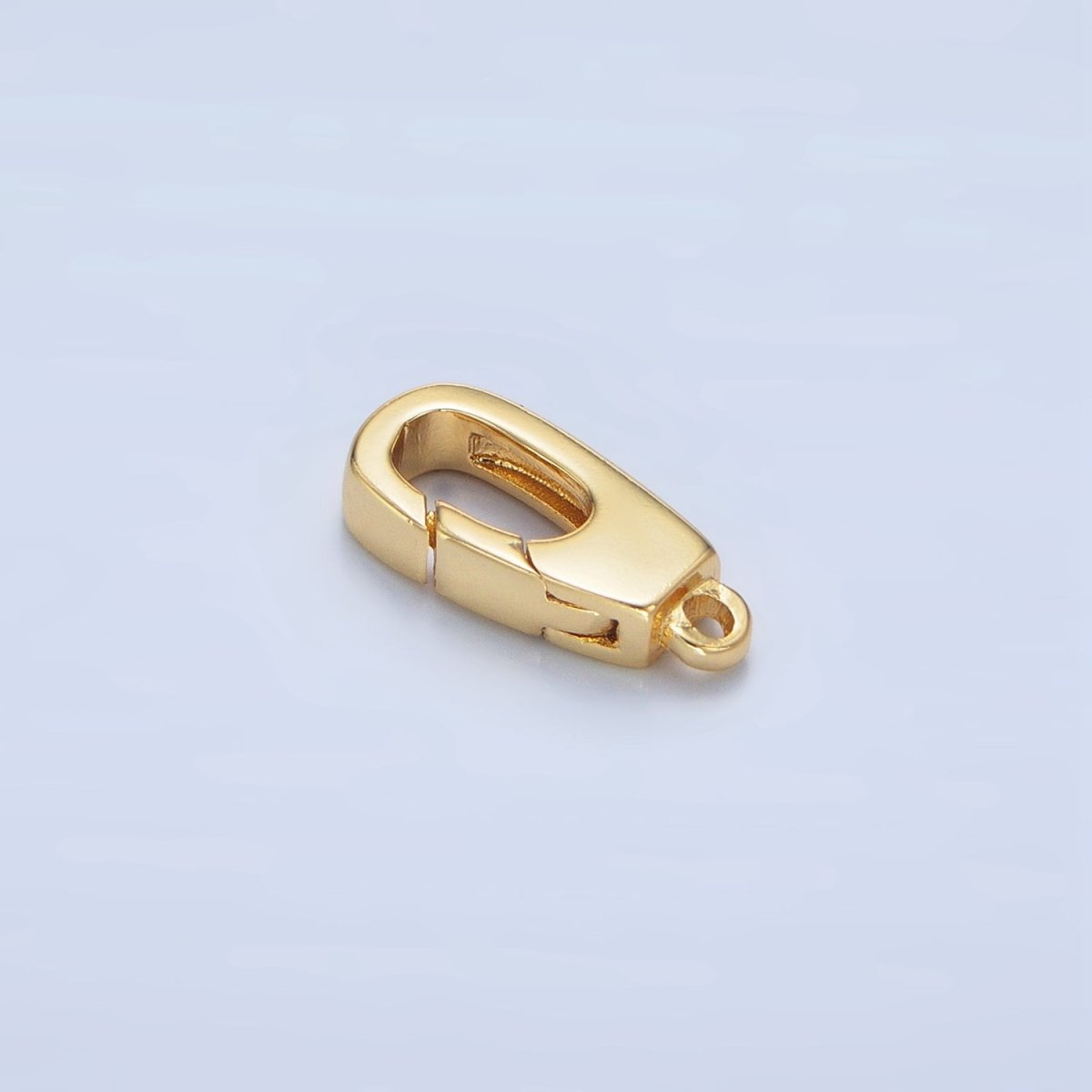 24K Gold Filled 15mm Triggerless Push Rectangle Lobster Clasps Closure Findings in Gold &amp; Silver | Z960