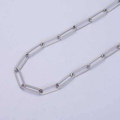 24K Gold Filled 15mm x 4.5mm Paperclip Link Gold, Silver Minimalist Unfinished Chain | ROLL-923 ROLL-924 Clearance Pricing