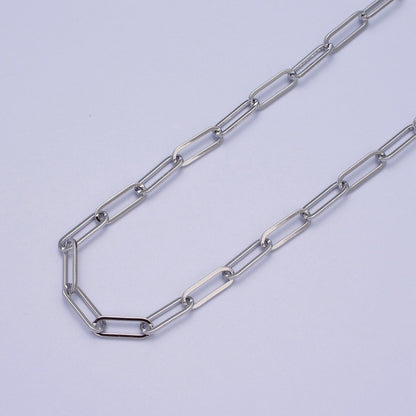 24K Gold Filled 15mm x 5mm Gold, Silver Paper Clip Unfinished Chain | ROLL-988, ROLL-989 Clearance Pricing