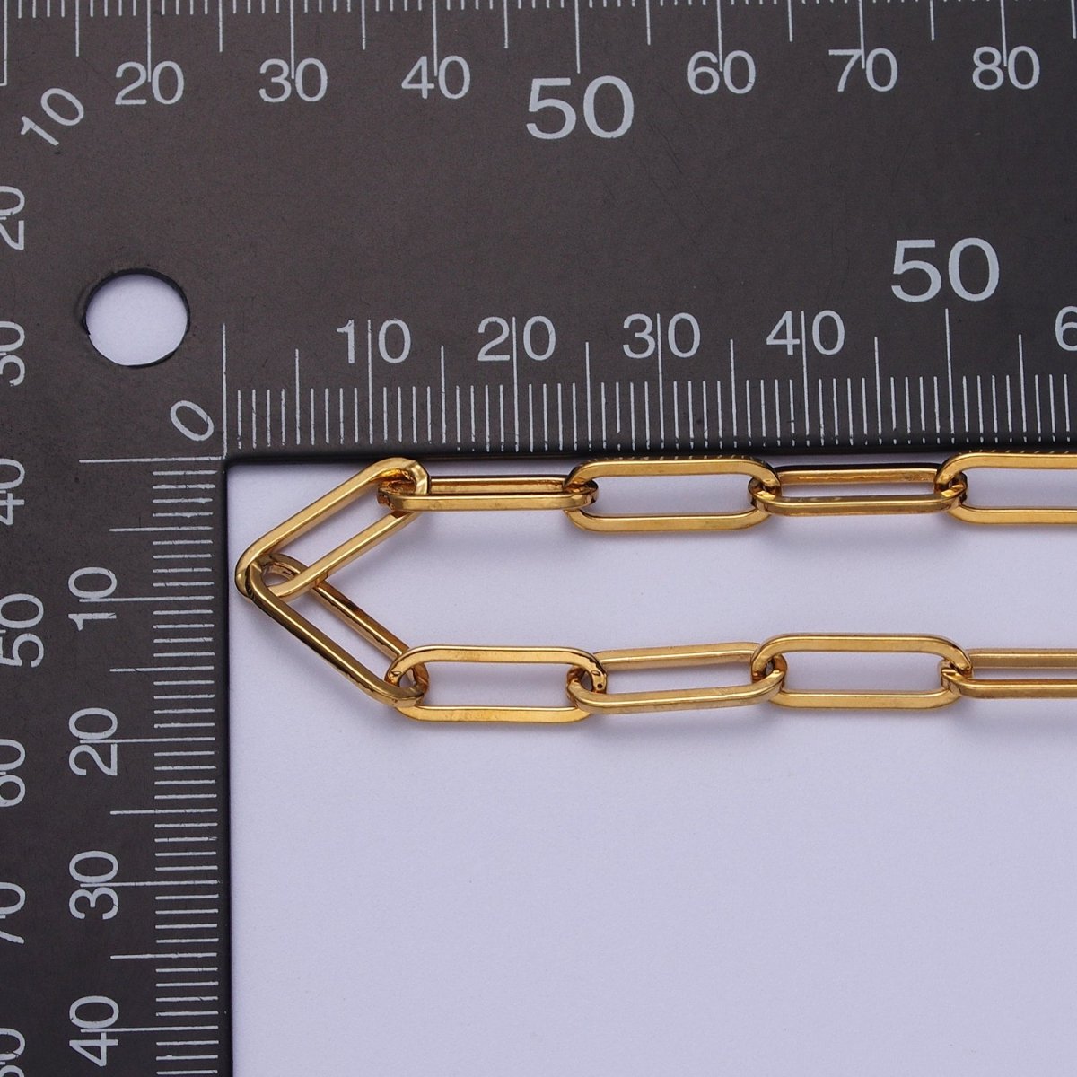 24K Gold Filled 15mm x 5mm Gold, Silver Paper Clip Unfinished Chain | ROLL-988, ROLL-989 Clearance Pricing