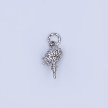 24K Gold Filled 16.5mm Conch Sea Shell Charm in Gold &amp; Silver | AF477