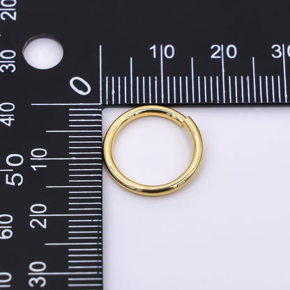 24K Gold Filled 16mm Classic Round Jump Ring Findings Set in Gold &amp; Silver | SP-01638