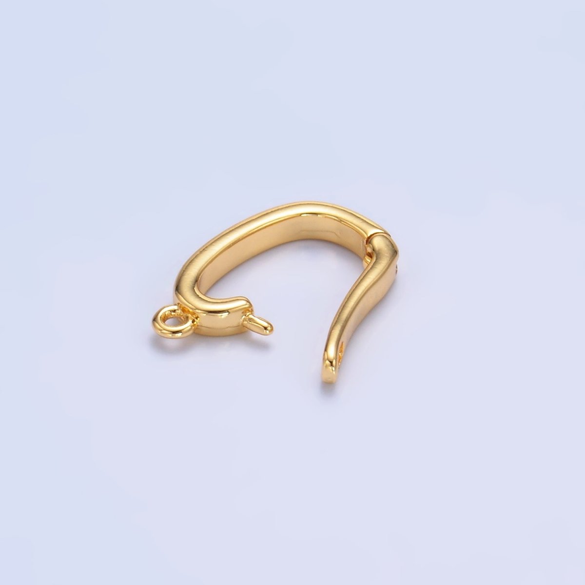24K Gold Filled 16mm Minimalist Snap Latch Bail Finding in Gold &amp; Silver | Z1083