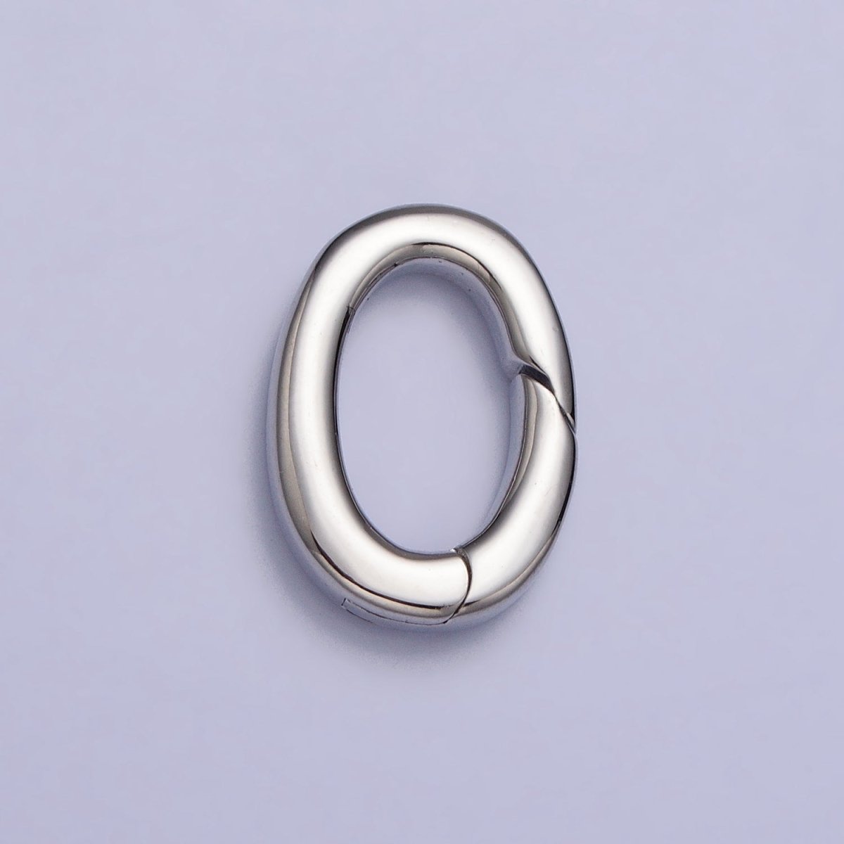 24K Gold Filled 16mm Oval Push Spring Gate Ring Supply in Gold &amp; Silver | Z-135 Z-136