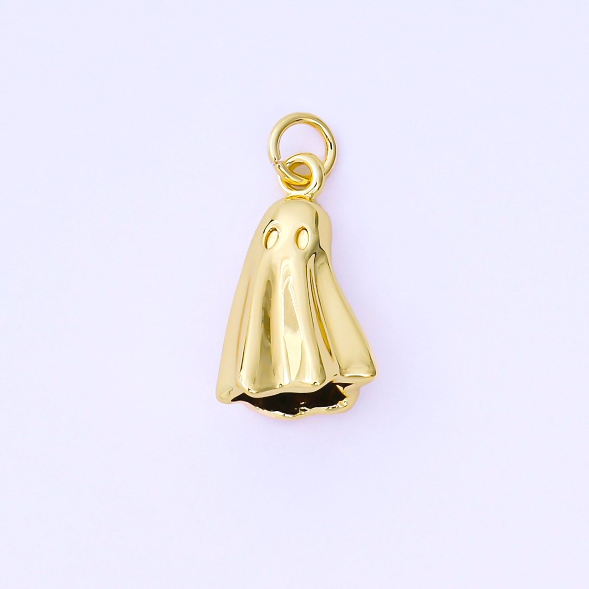 24K Gold Filled 17.5mm Multidimensional 3D Floating Ghost Charm | AF1291