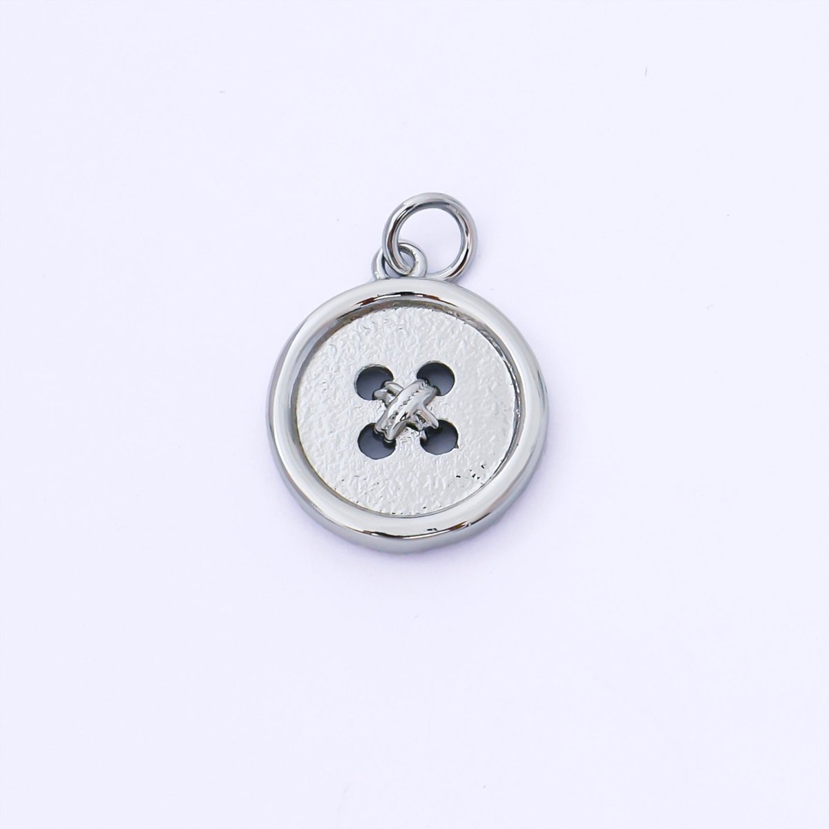 24K Gold Filled 17mm Clothes Buttons Charm in Gold &amp; Silver | AF1548