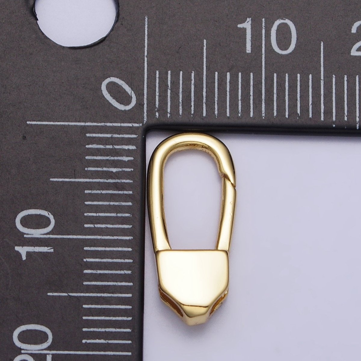 24K Gold Filled 17mm Long Oblong Triggerless Push Closure Supply in Gold &amp; Silver | Z-115 Z-116