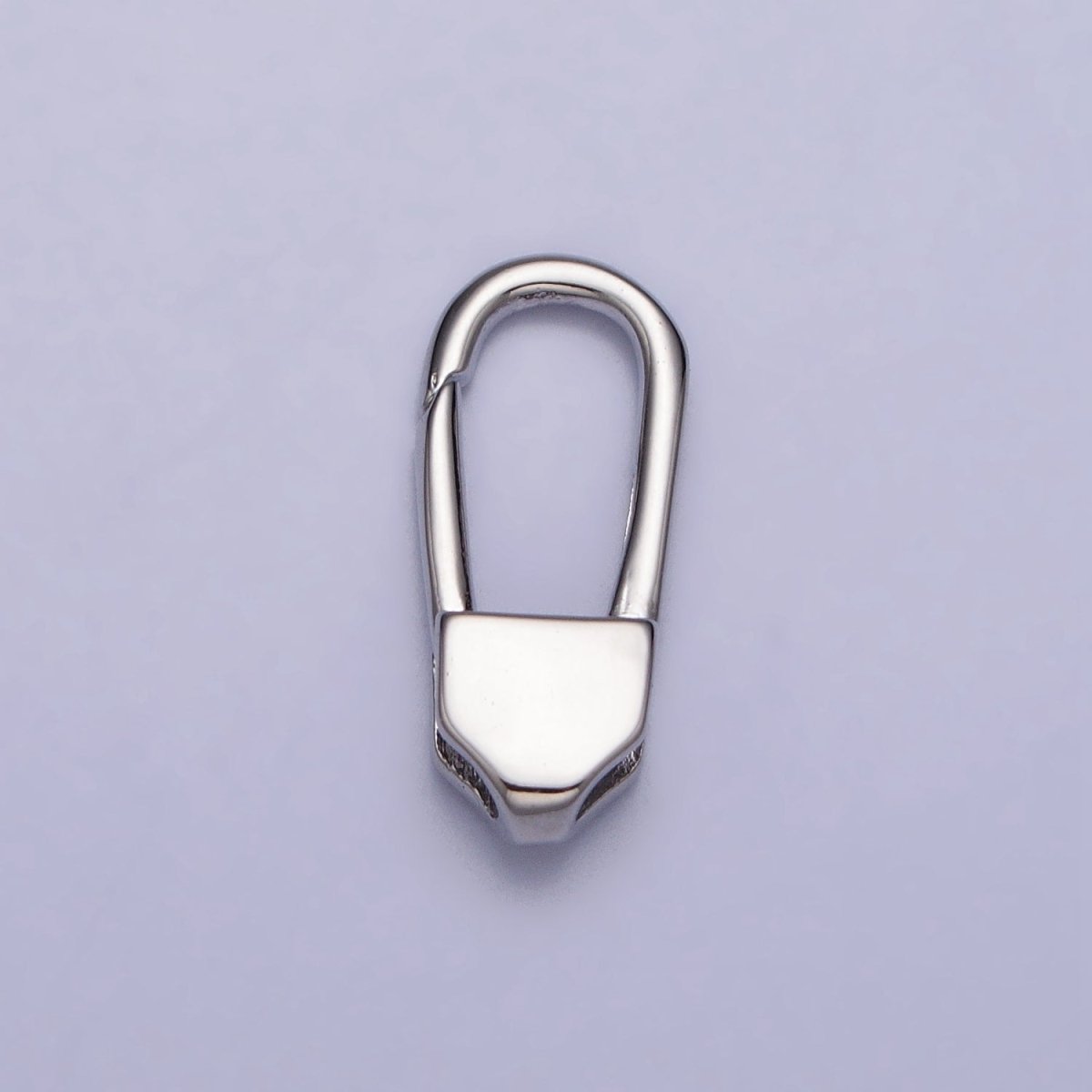 24K Gold Filled 17mm Long Oblong Triggerless Push Closure Supply in Gold &amp; Silver | Z-115 Z-116