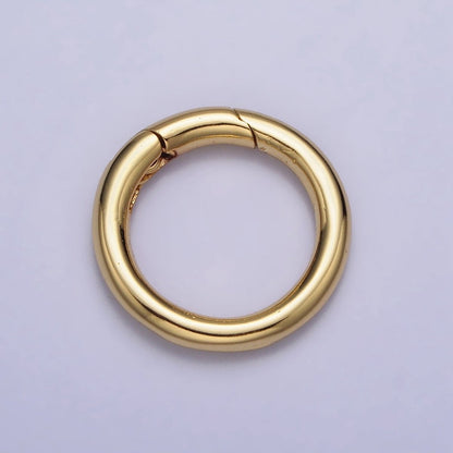 24K Gold Filled 18mm, 20mm Push Gate Ring Closure Enhancer Supply in Gold &amp; Silver | Z-137~Z-140