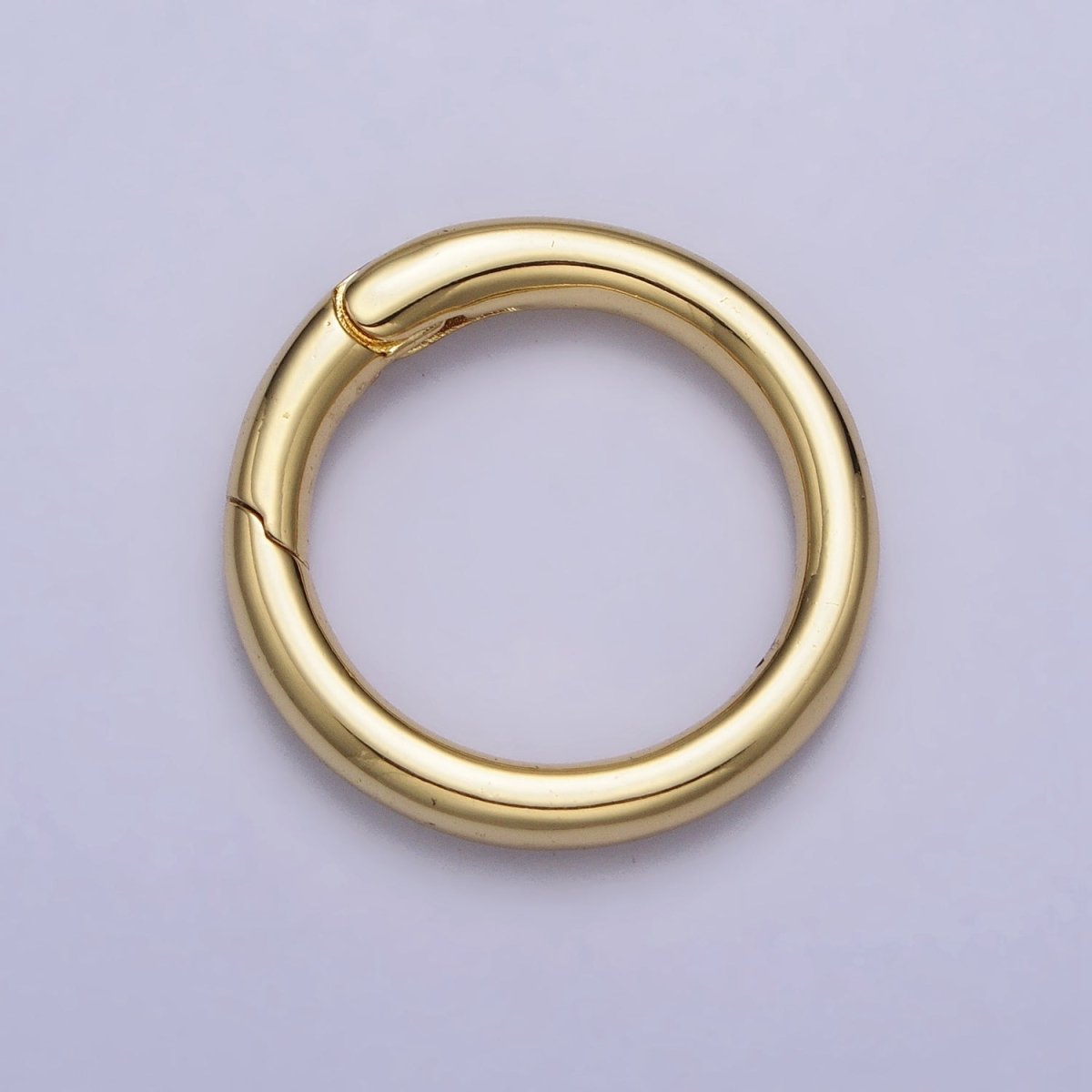 24K Gold Filled 18mm, 20mm Push Gate Ring Closure Enhancer Supply in Gold &amp; Silver | Z-137~Z-140
