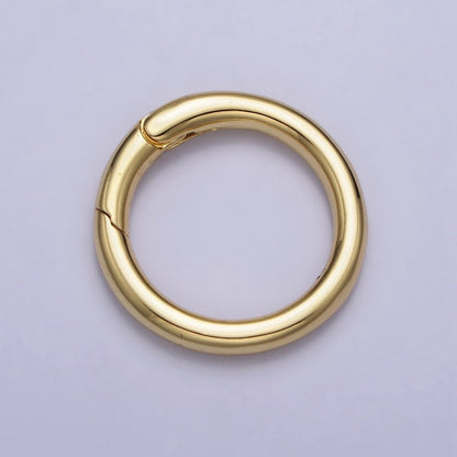 24K Gold Filled 18mm, 20mm Push Gate Ring Closure Enhancer Supply in Gold &amp; Silver | Z-137~Z-140