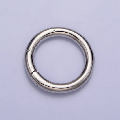 24K Gold Filled 18mm, 20mm Push Gate Ring Closure Enhancer Supply in Gold &amp; Silver | Z-137~Z-140
