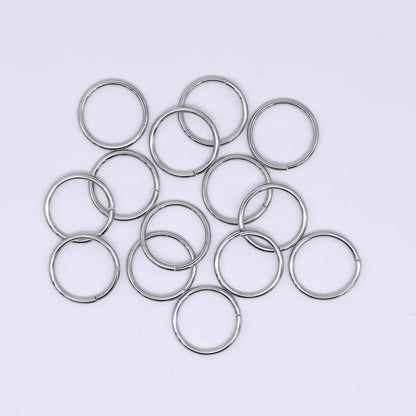 24K Gold Filled 18mm x 1.5mm Minimalist Round Jump Ring Findings Set in Gold &amp; Silver | SP-01639