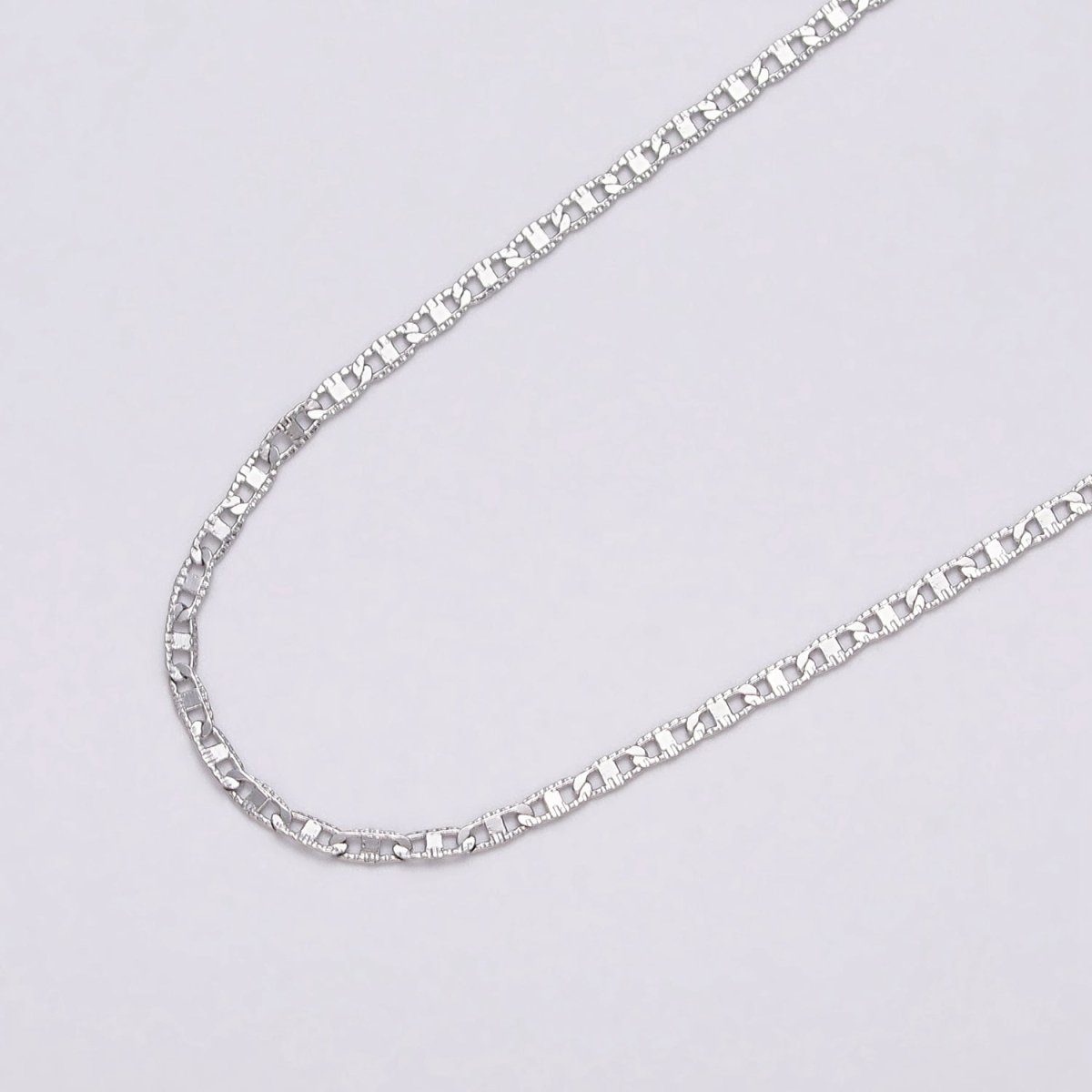 24K Gold Filled 1.8mm Textured Mariner Anchor Unfinished Chain by Yard in Gold &amp; Silver | ROLL-1042, ROLL-1089 Clearance Pricing
