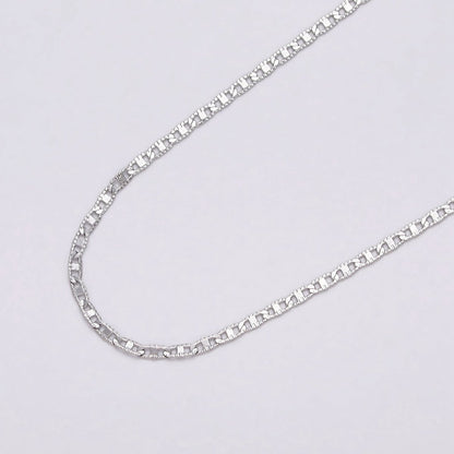 24K Gold Filled 1.8mm Textured Mariner Anchor Unfinished Chain by Yard in Gold &amp; Silver | ROLL-1042, ROLL-1089 Clearance Pricing