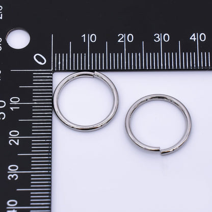24K Gold Filled 18mm x 1.5mm Minimalist Round Jump Ring Findings Set in Gold &amp; Silver | SP-01639