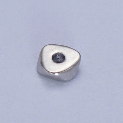 24K Gold Filled 20 Pieces 4mm Geometric Triangle Bead Supply in Gold &amp; Silver | K-311 K-315