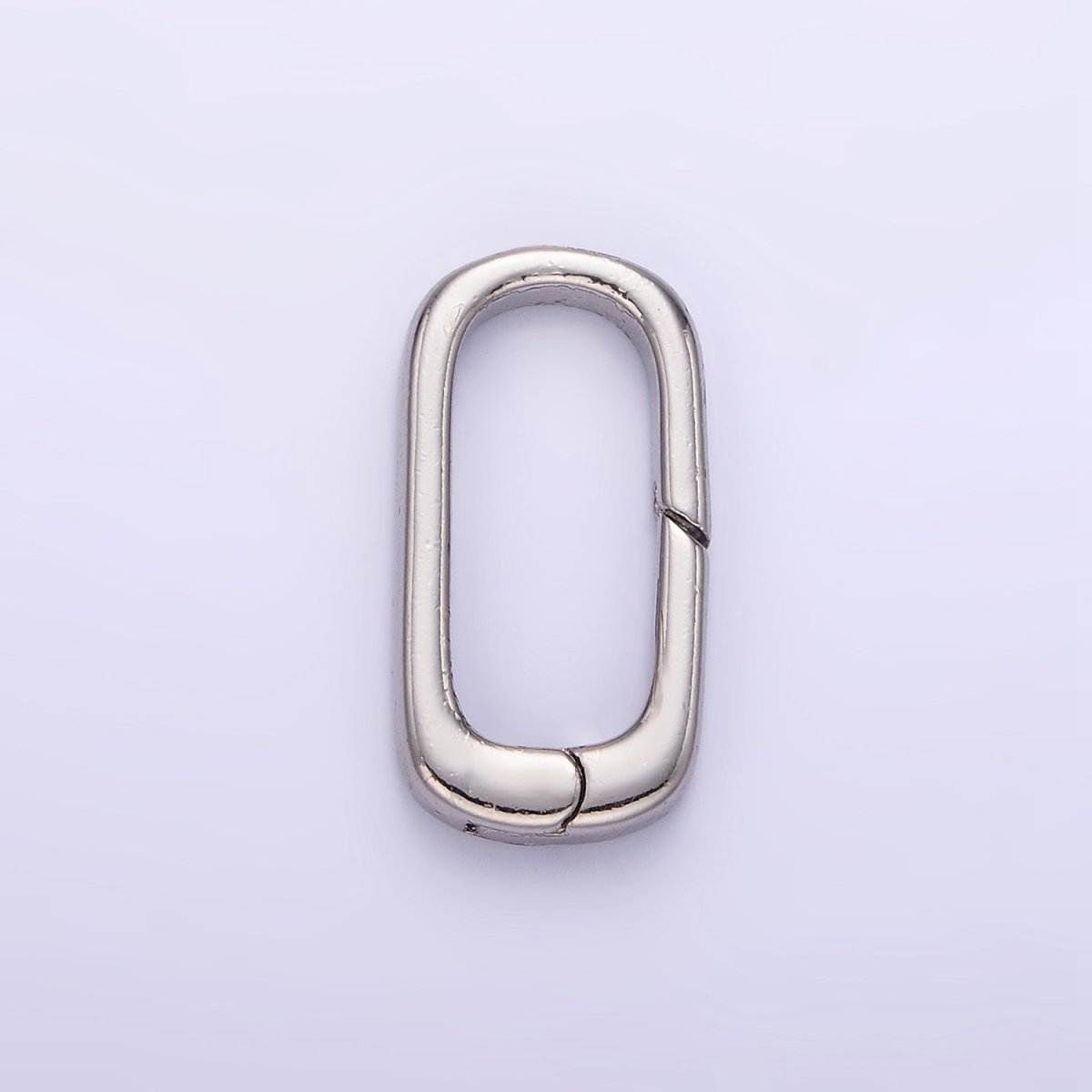 24K Gold Filled 20mm Rectangular Push Gate Findings in Gold &amp; Silver | Z800