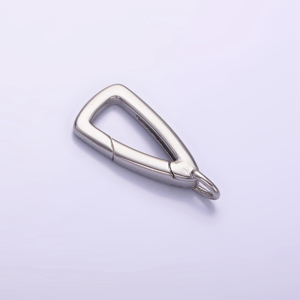 24K Gold Filled 20mm Triangle Push Gate Enhancer Findings in Gold &amp; Silver | Z805