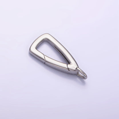 24K Gold Filled 20mm Triangle Push Gate Enhancer Findings in Gold &amp; Silver | Z805